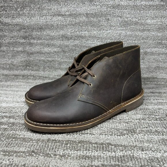 Clarks Bushacre 2 Chukka Desert Boots Mens Sz 11.5 M Brown Beeswax Leather main image 6